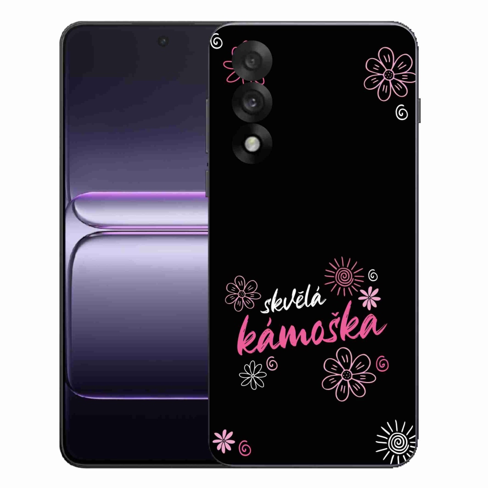 Gél borító mmCase a One Plus Nord 5-re - nagyszerű haver fekete háttérrel