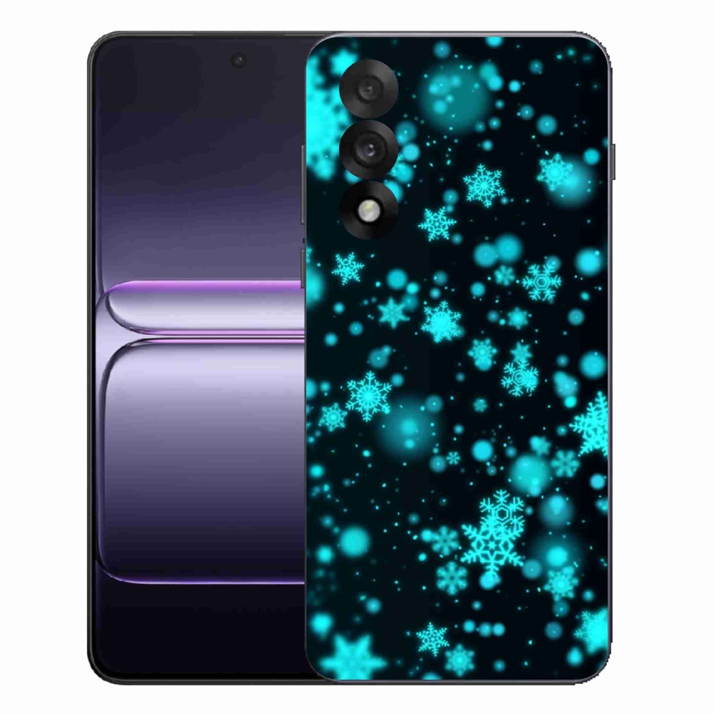 Gél védőhuzat mmCase a One Plus Nord 5 készülékhez - hópelyhek 1