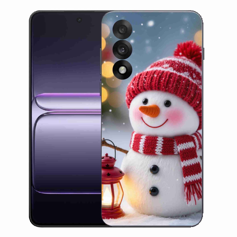 Zselés borítás mmCase a One Plus Nord 5 készülékhez - hóember 2