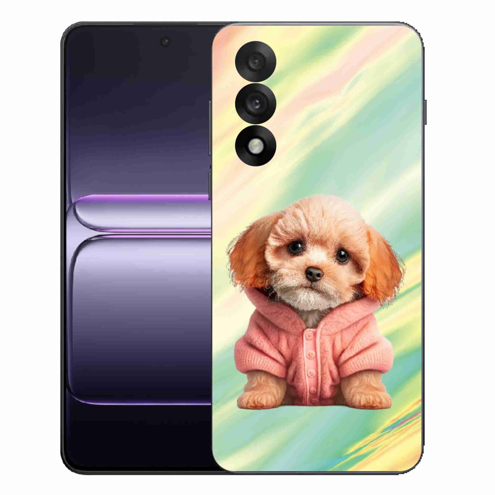 Zselés borítás mmCase a One Plus Nord 5 - pulóveres kiskutya számára