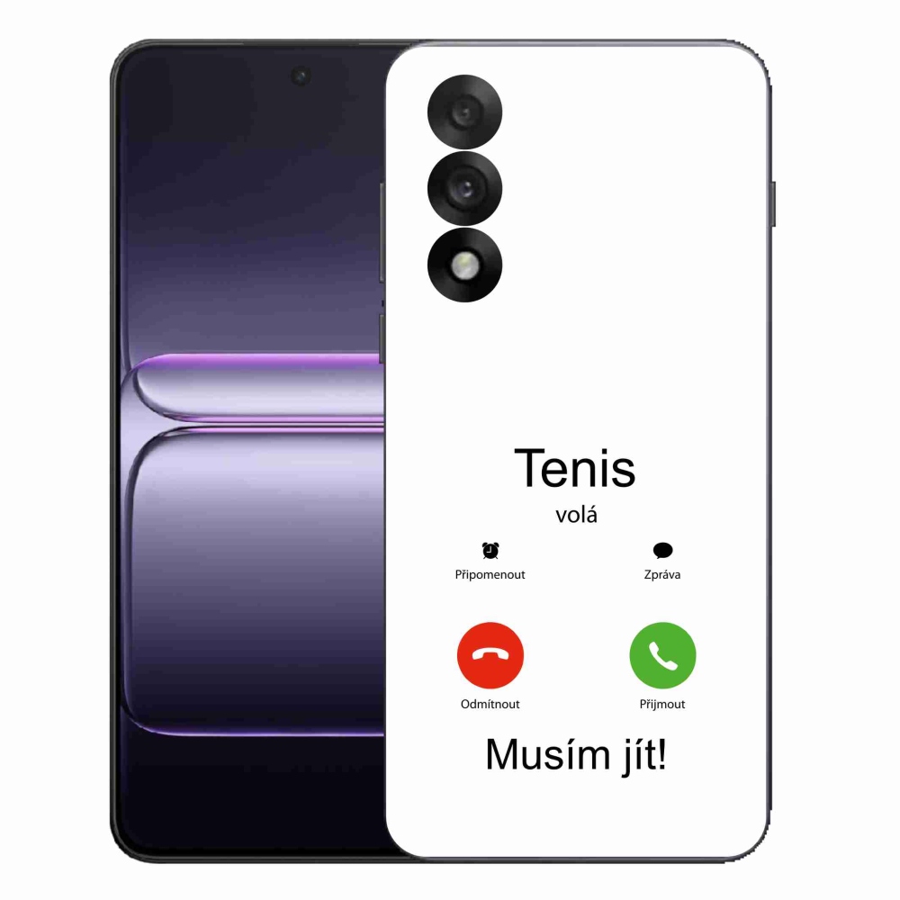 Gél borítás mmCase One Plus Nord 5 - tenisz hívások fehér háttérrel