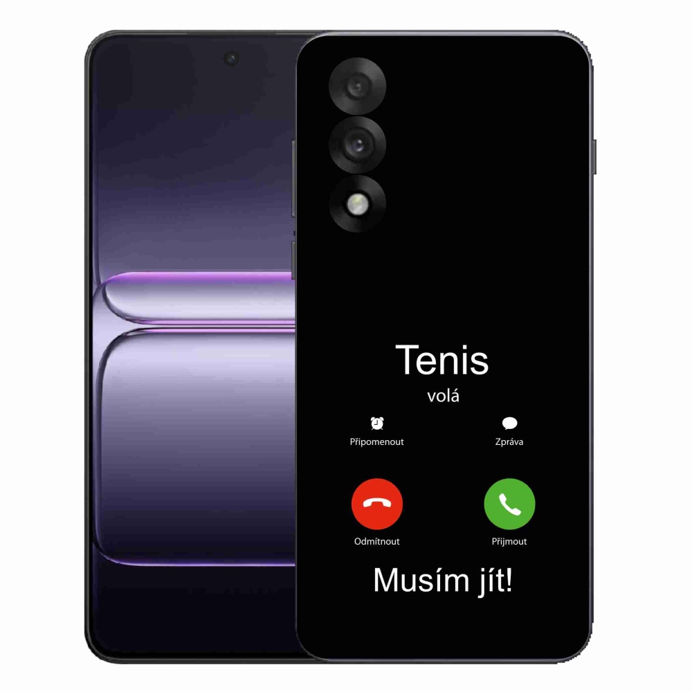 Gél borítás mmCase One Plus Nord 5 - tenisz hívások fekete háttérrel