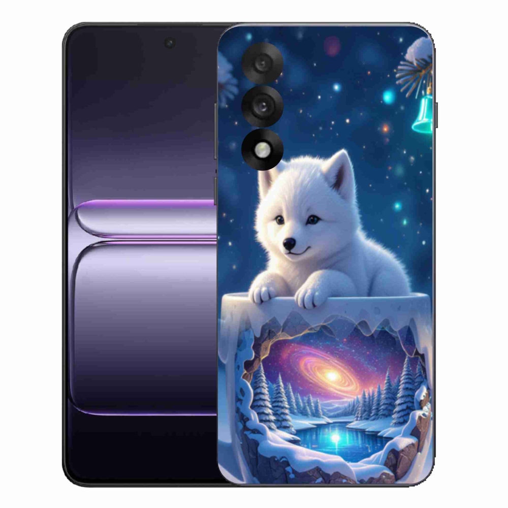 Gél borítás mmCase a One Plus Nord 5 számára - Karácsonyi kölyökkutya