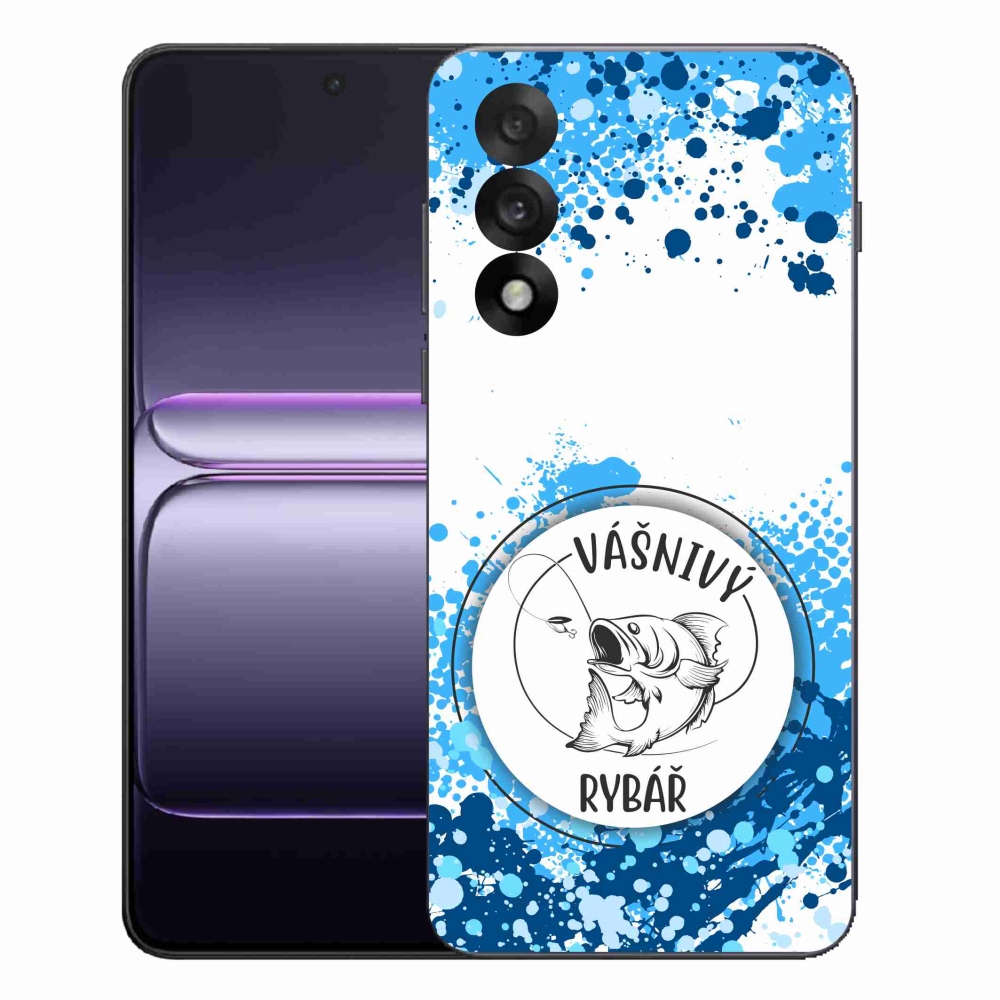 Gél borítás mmCase on One Plus Nord 5 - Szenvedélyes halász fehér háttérrel