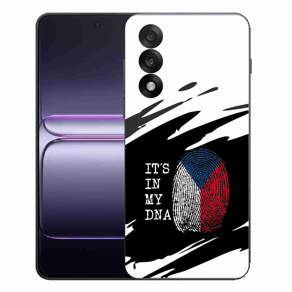 Gél borító mmCase on One Plus Nord 5 - zászló ujjlenyomat fekete és fehér háttérrel