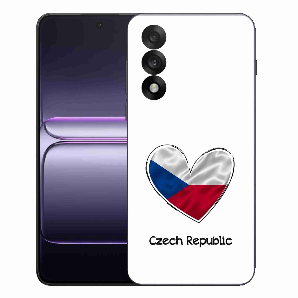 Gél borító mmCase on One Plus Nord 5 - zászló szív fehér háttérrel