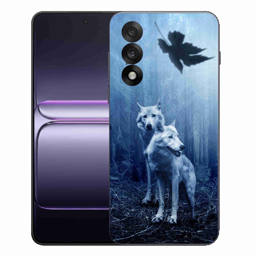 Zselés borítás mmCase a One Plus Nord 5 készülékhez - farkasok az erdőben