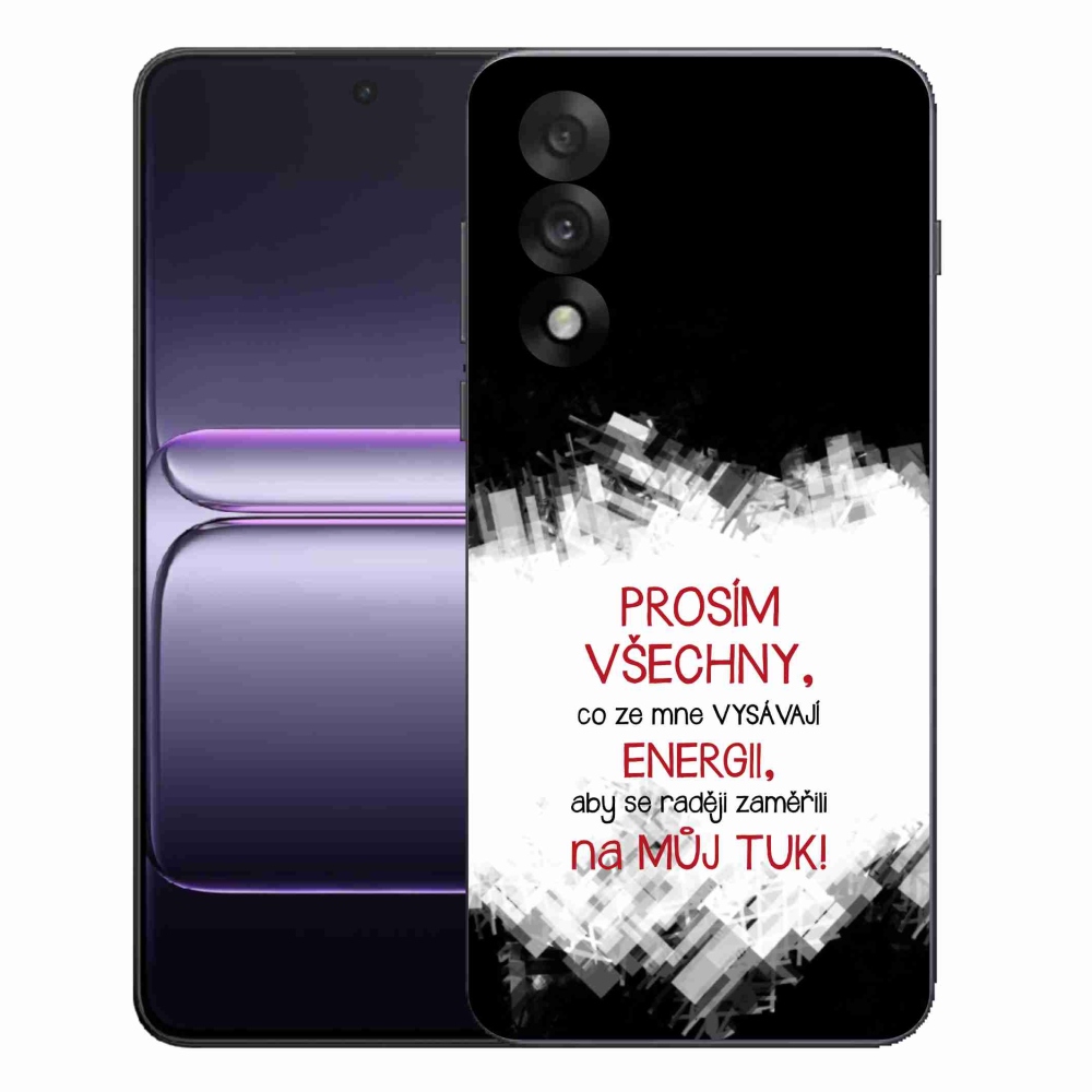 Gél borító mmCase a One Plus Nord 5 készülékhez - vicces szöveg 1 piros