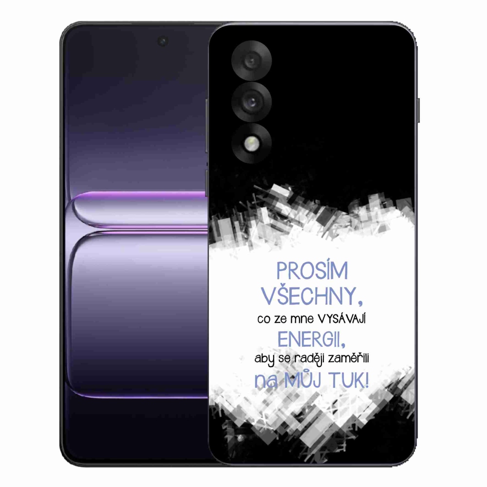 Zselés borító mmCase One Plus Nord 5 - vicces szöveg 1 kék