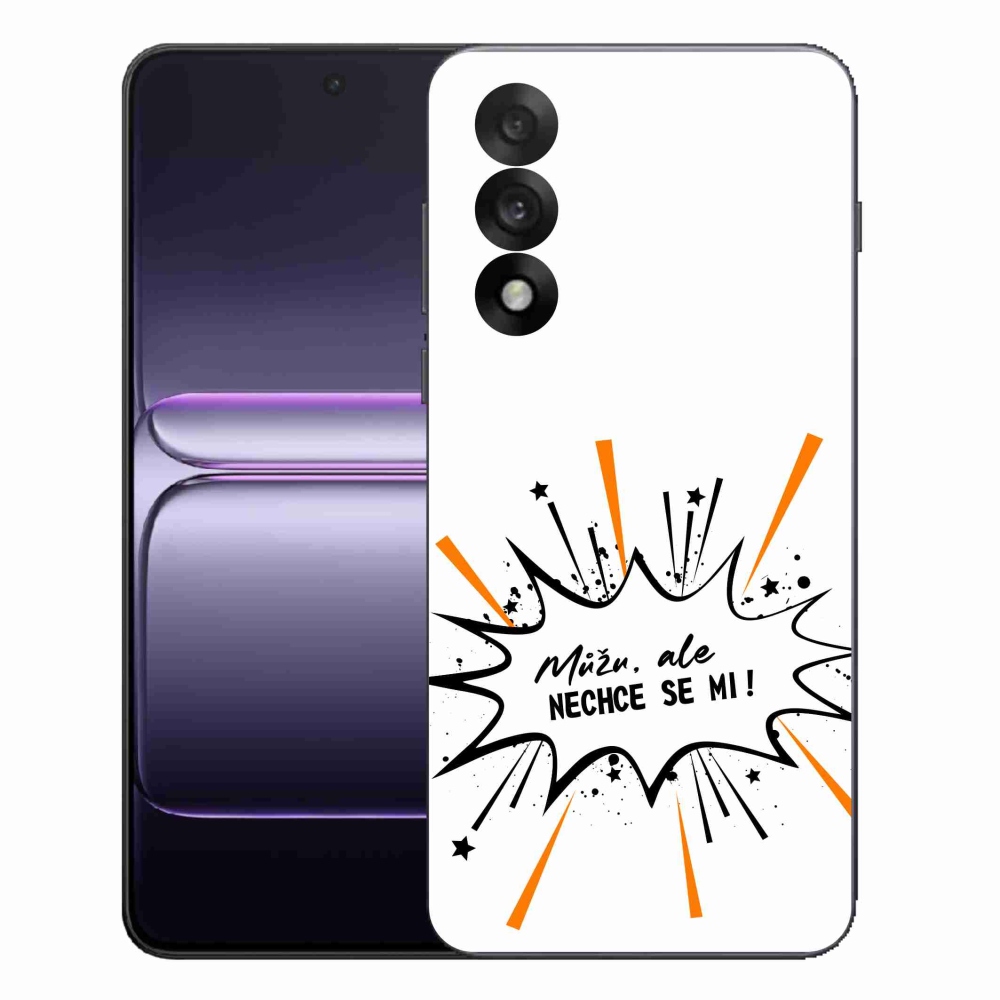 Gél borító mmCase a One Plus Nord 5 készülékhez - vicces szöveg 11 fehér háttér