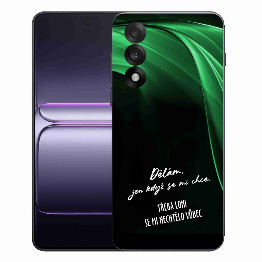 Gél borító mmCase a One Plus Nord 5 készülékhez - vicces szöveg 12 fekete háttér