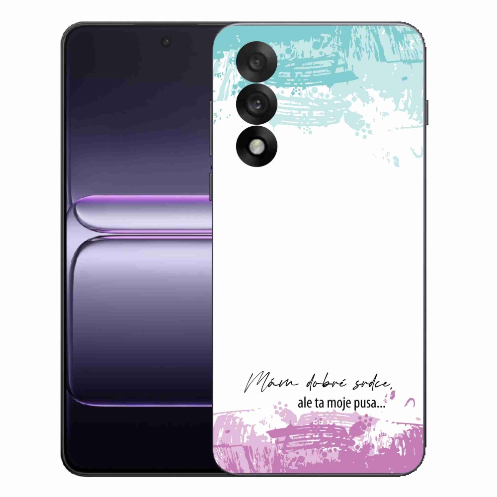 Gél borító mmCase One Plus Nord 5 - vicces szöveg 3 fehér háttérrel