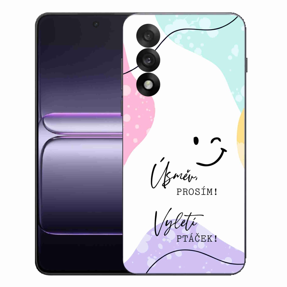 Gél borító mmCase One Plus Nord 5 - vicces szöveg 4 fehér háttérrel