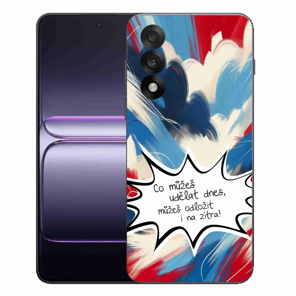Gél borító mmCase a One Plus Nord 5 készülékre - vicces szöveg 9 fehér háttér
