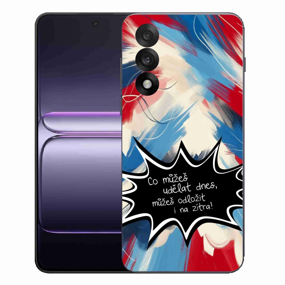 Gél borító mmCase a One Plus Nord 5 készülékhez - vicces szöveg 9 fekete háttér