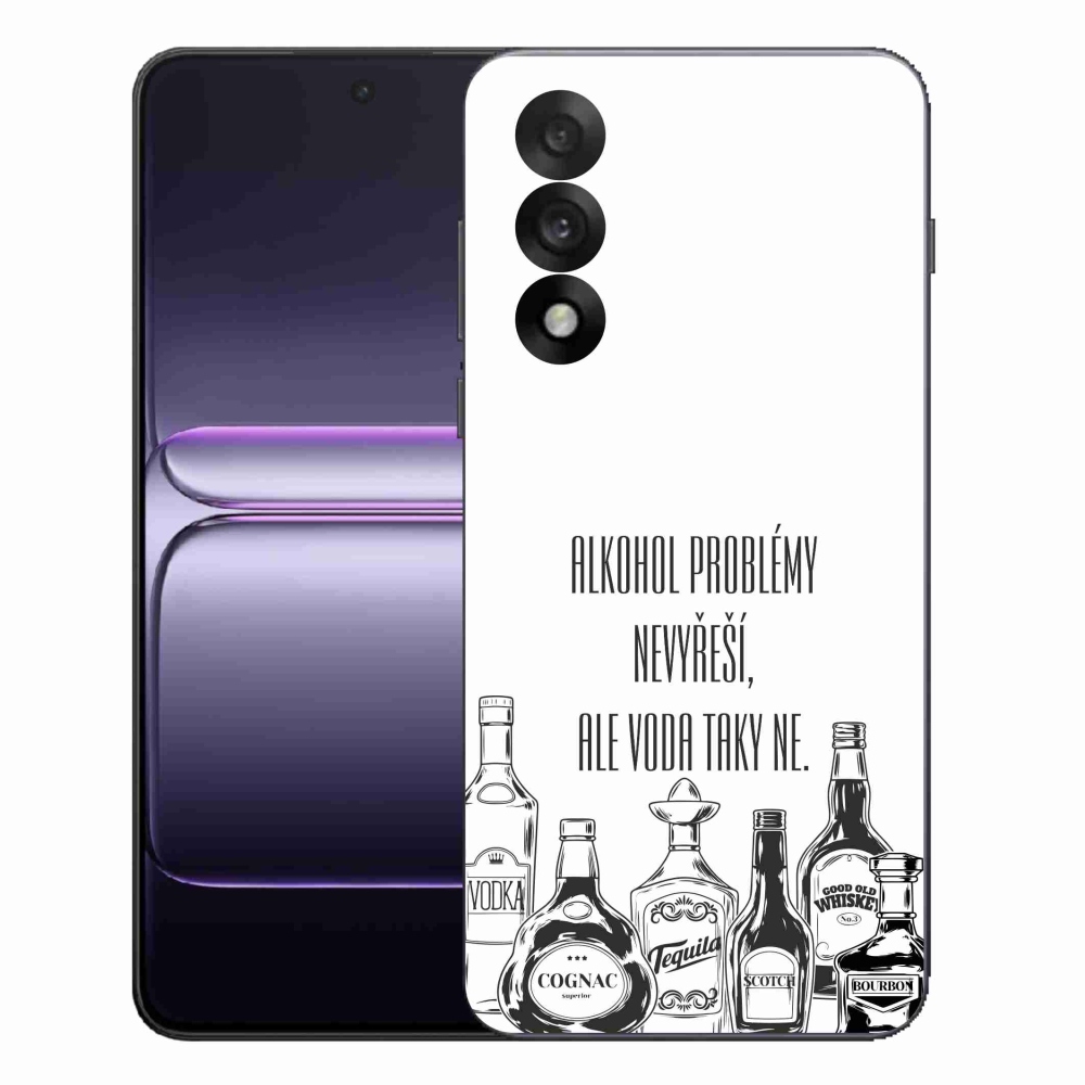 Gél borító mmCase One Plus Nord 5 - vicces szöveg fehér háttérrel