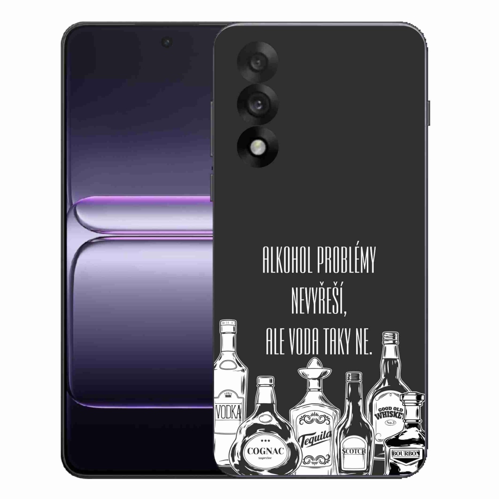 Gél borító mmCase One Plus Nord 5 - vicces szöveg fekete háttérrel