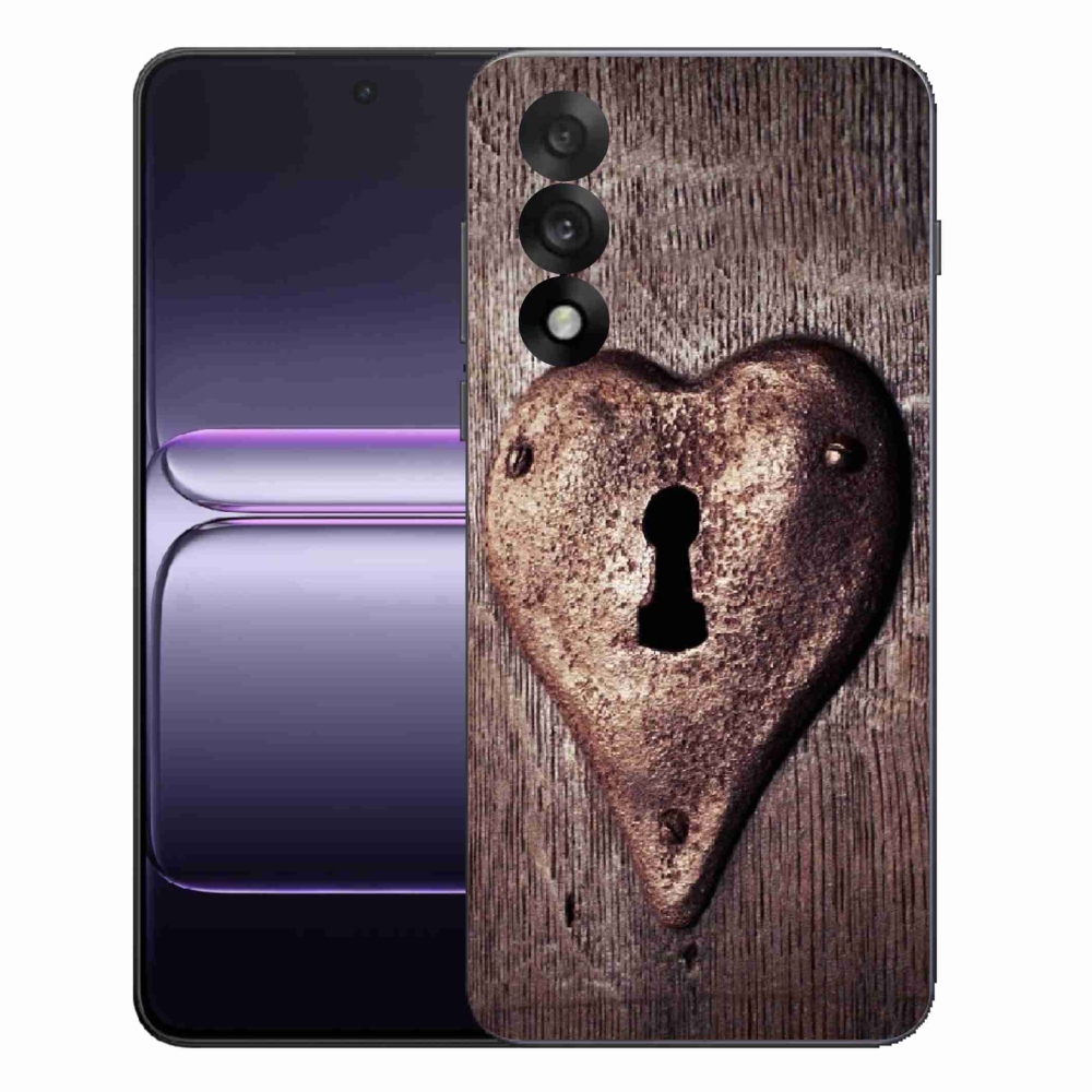 Zselés borítás mmCase a One Plus Nord 5 készülékhez - szív alakú zárral