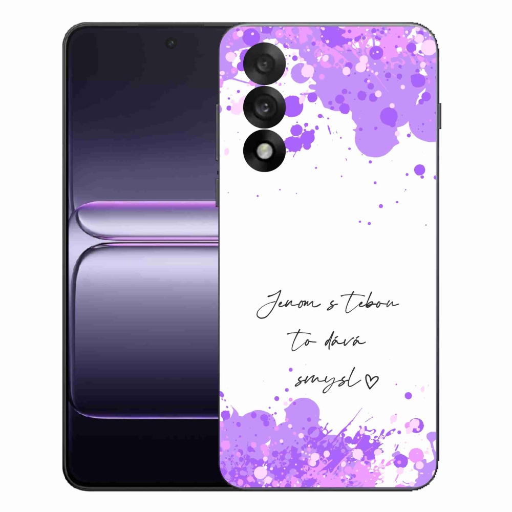 Gél borító mmCase One Plus Nord 5 - szerelem szöveg fehér háttérrel