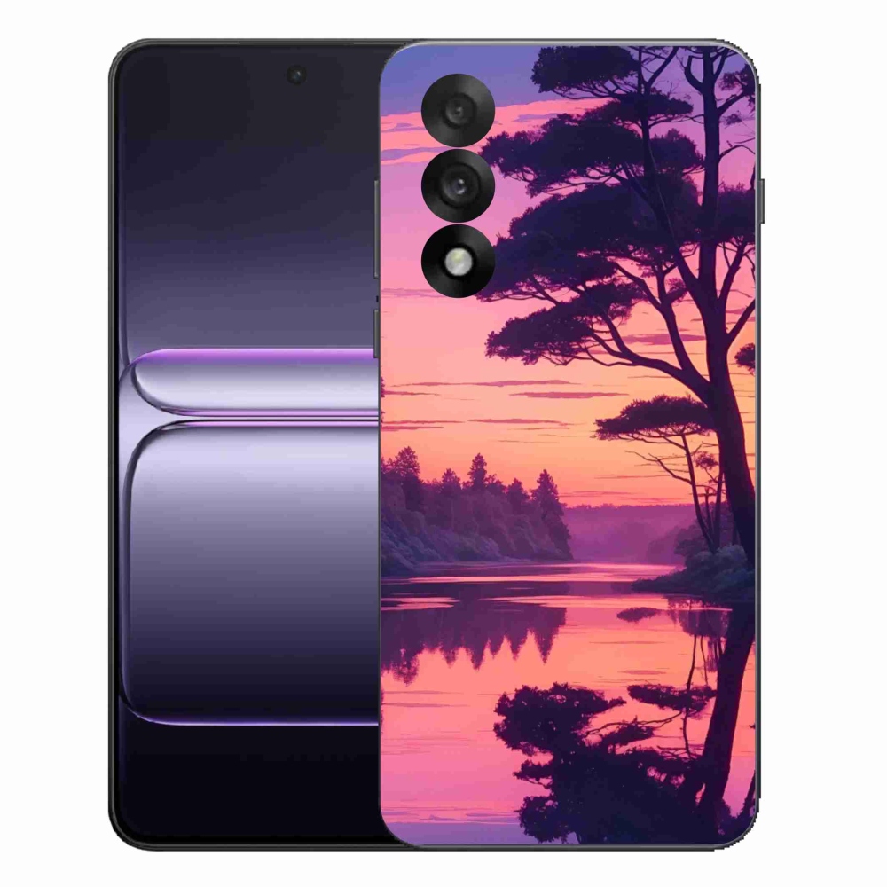 Gél borítás mmCase a One Plus Nord 5 számára - naplemente a tó felett