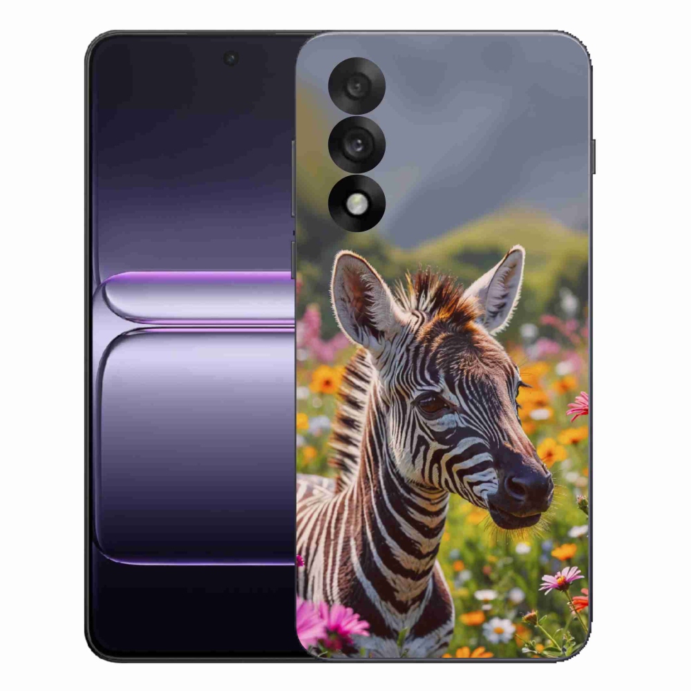 Zselés borítás mmCase a One Plus Nord 5 készülékhez - zebra a réten