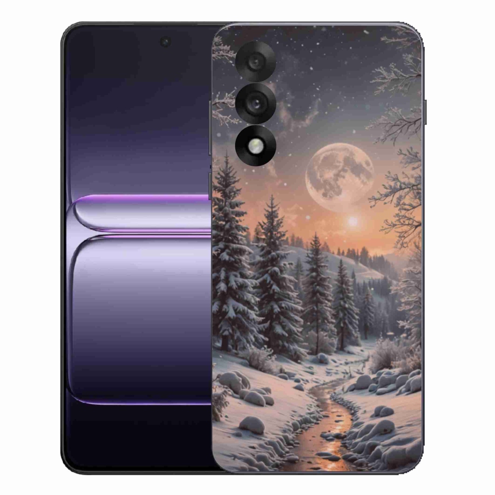 Zselés borítás mmCase a One Plus Nord 5 készülékhez - téli tájkép 2