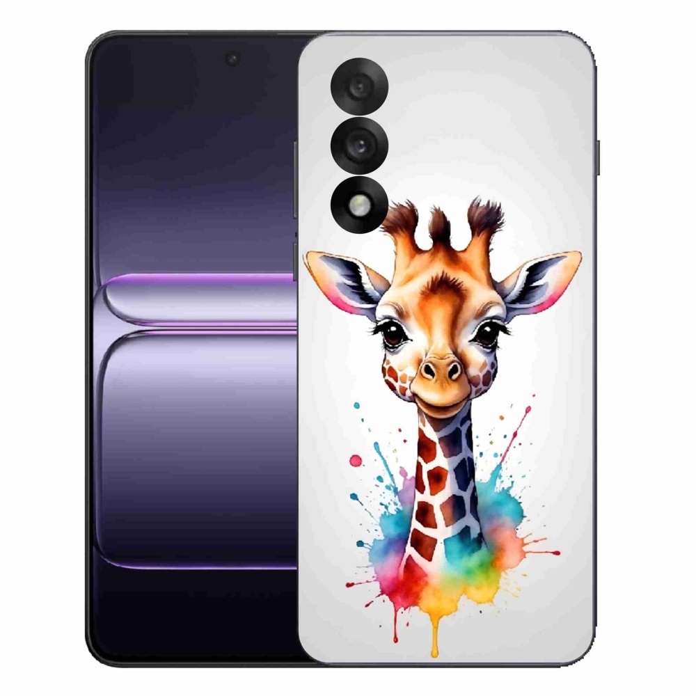 Gél védőhuzat mmCase a One Plus Nord 5 készülékhez - zsiráf 1