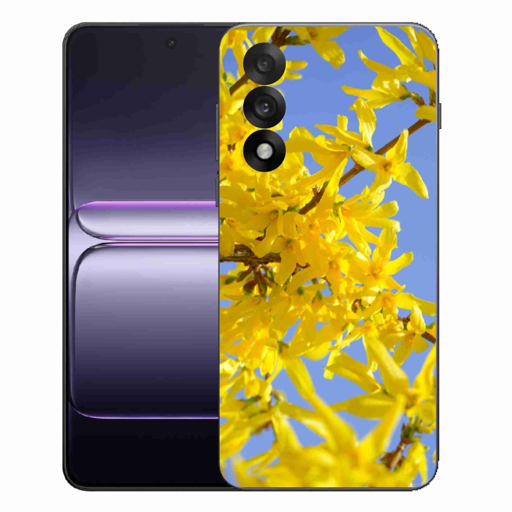 Zselés tok mmCase a One Plus Nord 5 készülékhez - sárga virágok
