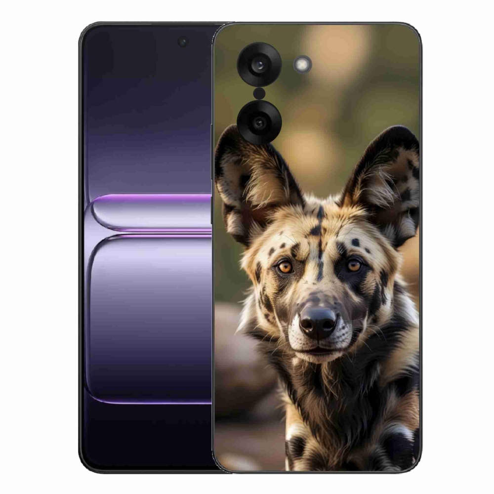 Zselés borítás mmCase a One Plus Nord CE5 készülékhez - Afrikai vadkutya