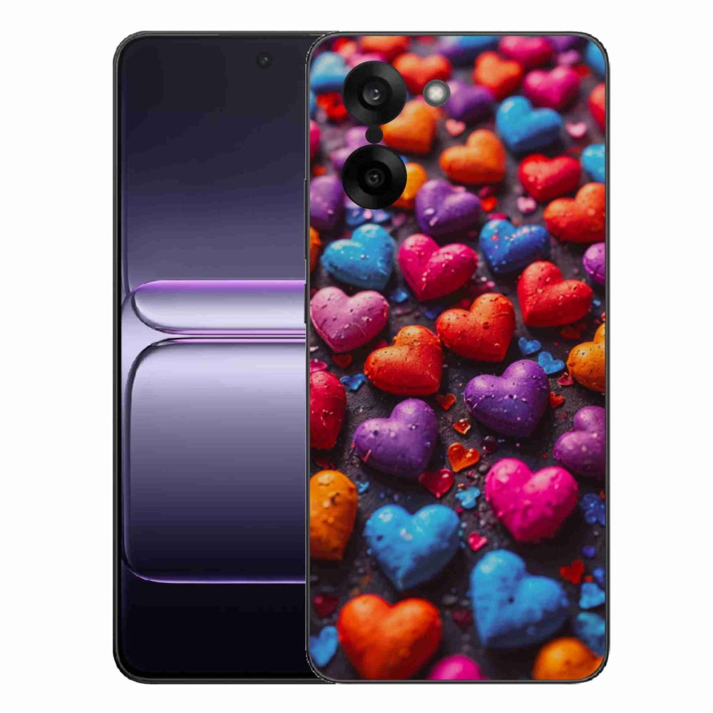 Zselés borítás mmCase a One Plus Nord CE5 készülékre - színes szív