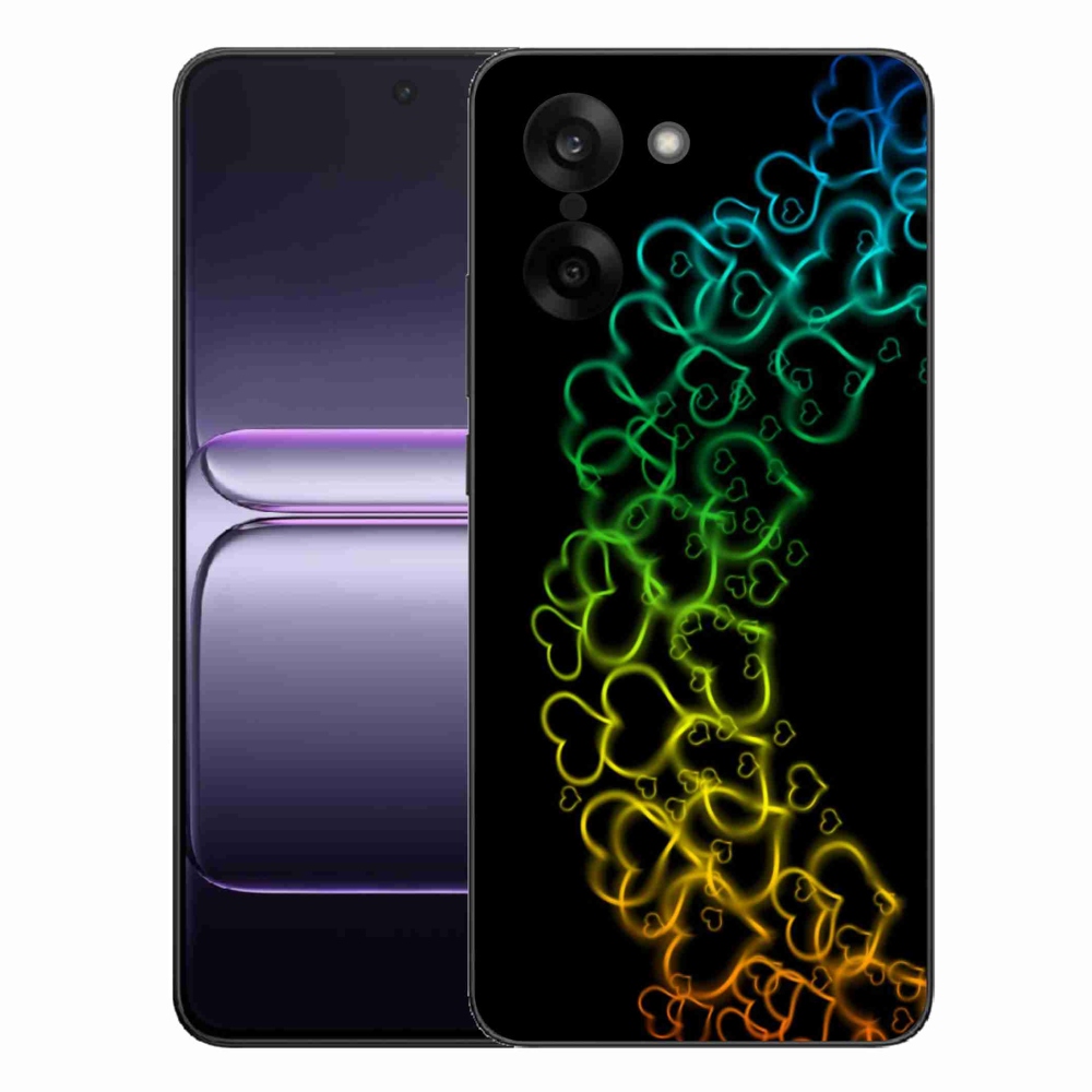 Zselés tok mmCase a One Plus Nord CE5 készülékhez - színes szívek