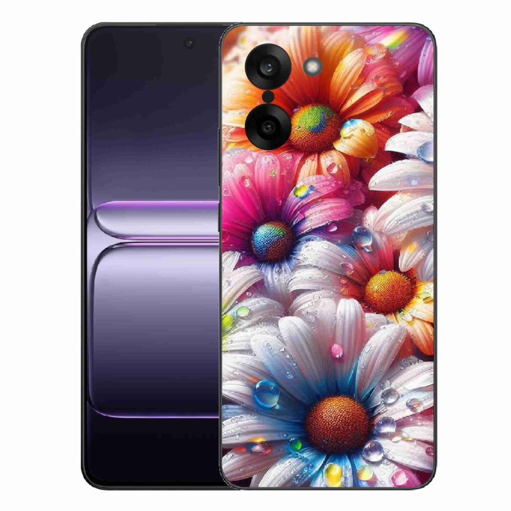 Zselés borító mmCase a One Plus Nord CE5 készülékhez - színes százszorszépek