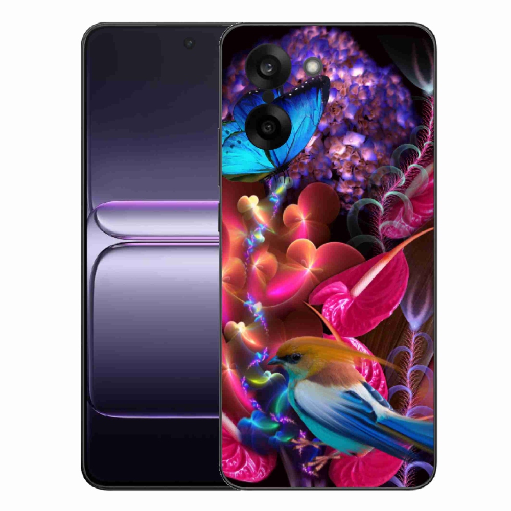 Zselés borító mmCase a One Plus Nord CE5 készülékhez - színes virágok