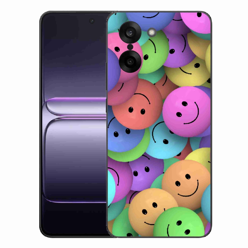 Zselés borító mmCase One Plus Nord CE5-hez - színes smiley-k