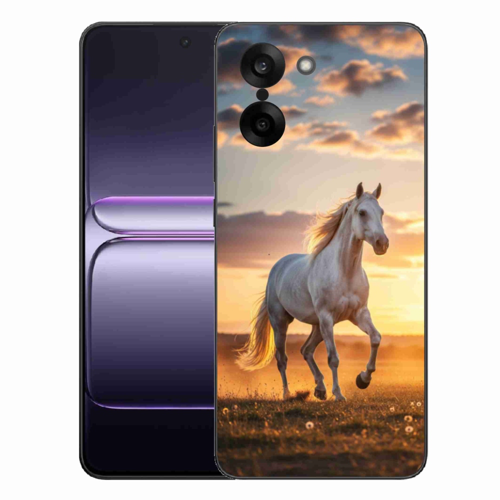 Zselés tok mmCase a One Plus Nord CE5-hez - futó fehér ló 2
