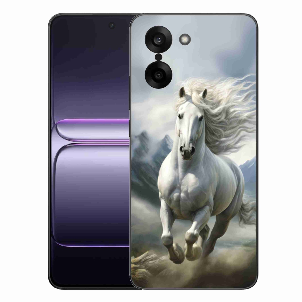 Gél borítás mmCase a One Plus Nord CE5-ön - futó fehér ló 3
