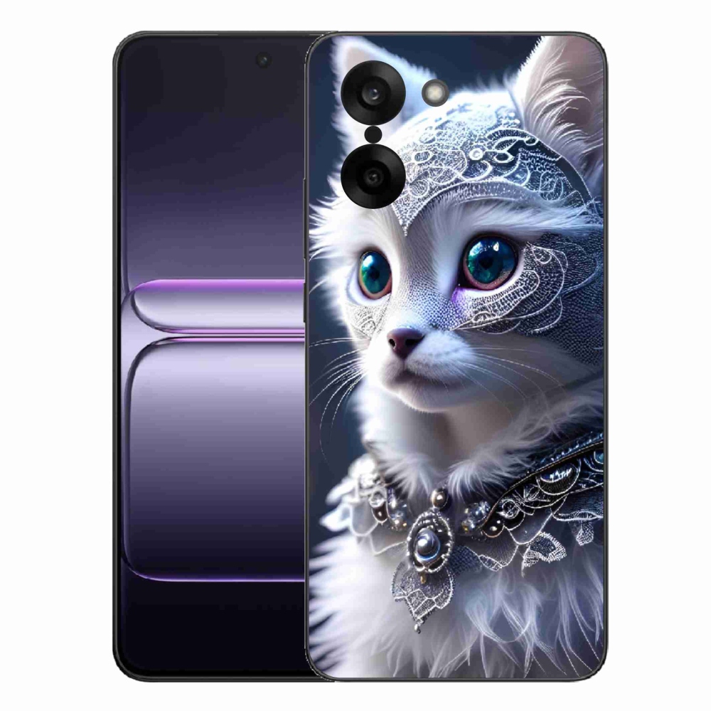 Zselés tok mmCase a One Plus Nord CE5 készülékhez - fehér macska