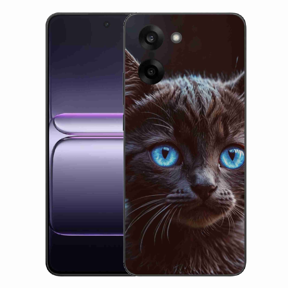 Gél védőhuzat mmCase a One Plus Nord CE5 készülékhez - fekete cica 2