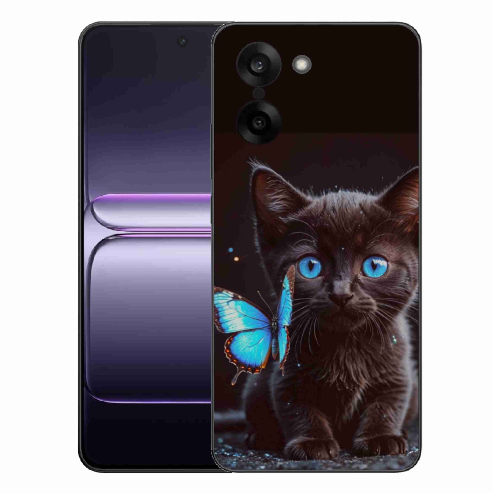 Gél védőhuzat mmCase a One Plus Nord CE5 készülékhez - fekete cica 3