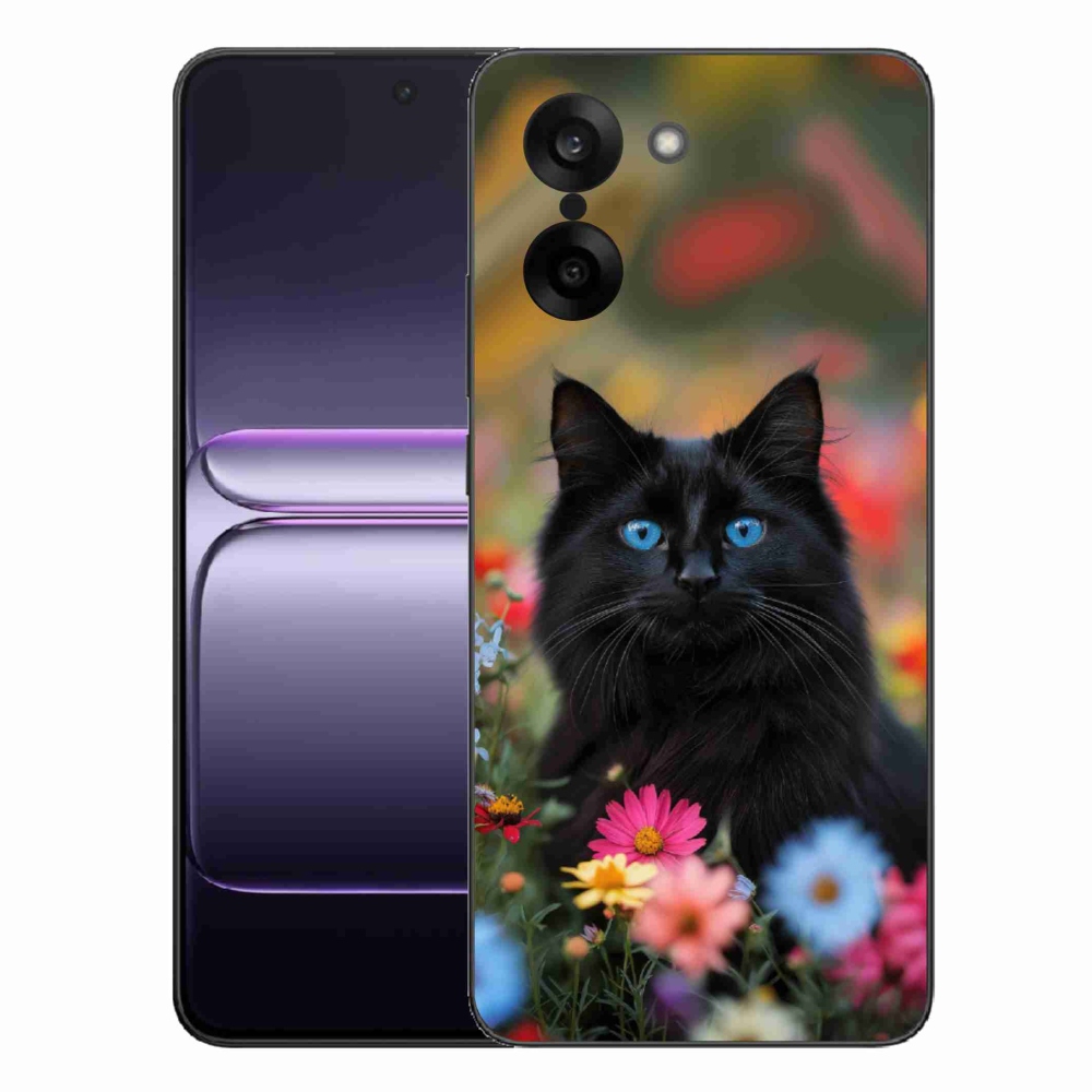 Gél védőhuzat mmCase a One Plus Nord CE5 készülékhez - fekete cica 4