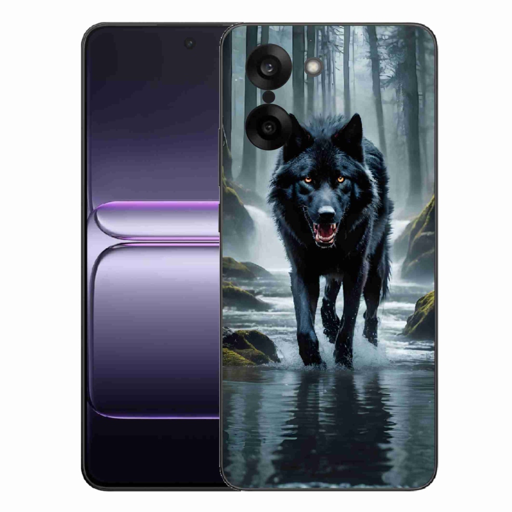 Zselés tok mmCase One Plus Nord CE5-hez - fekete farkas