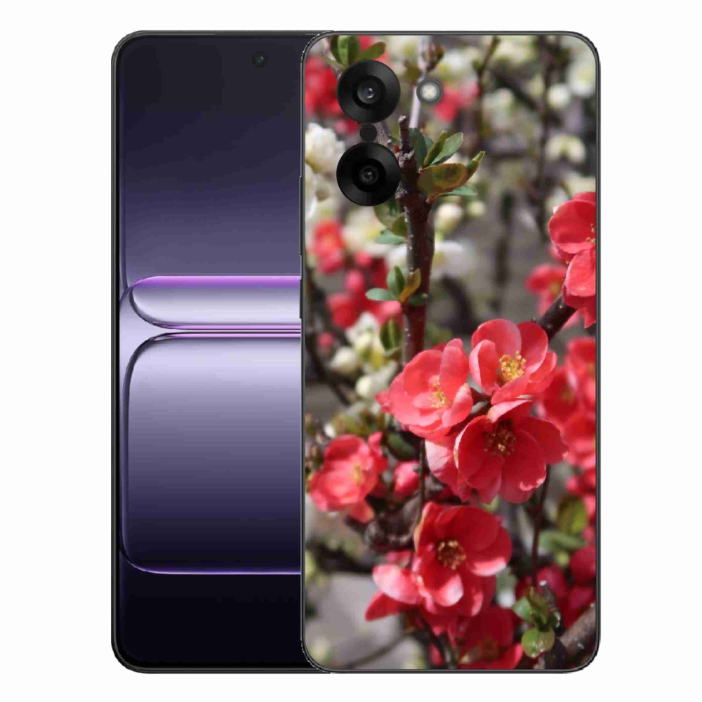 Zselés tok mmCase a One Plus Nord CE5 készülékhez - piros virágok