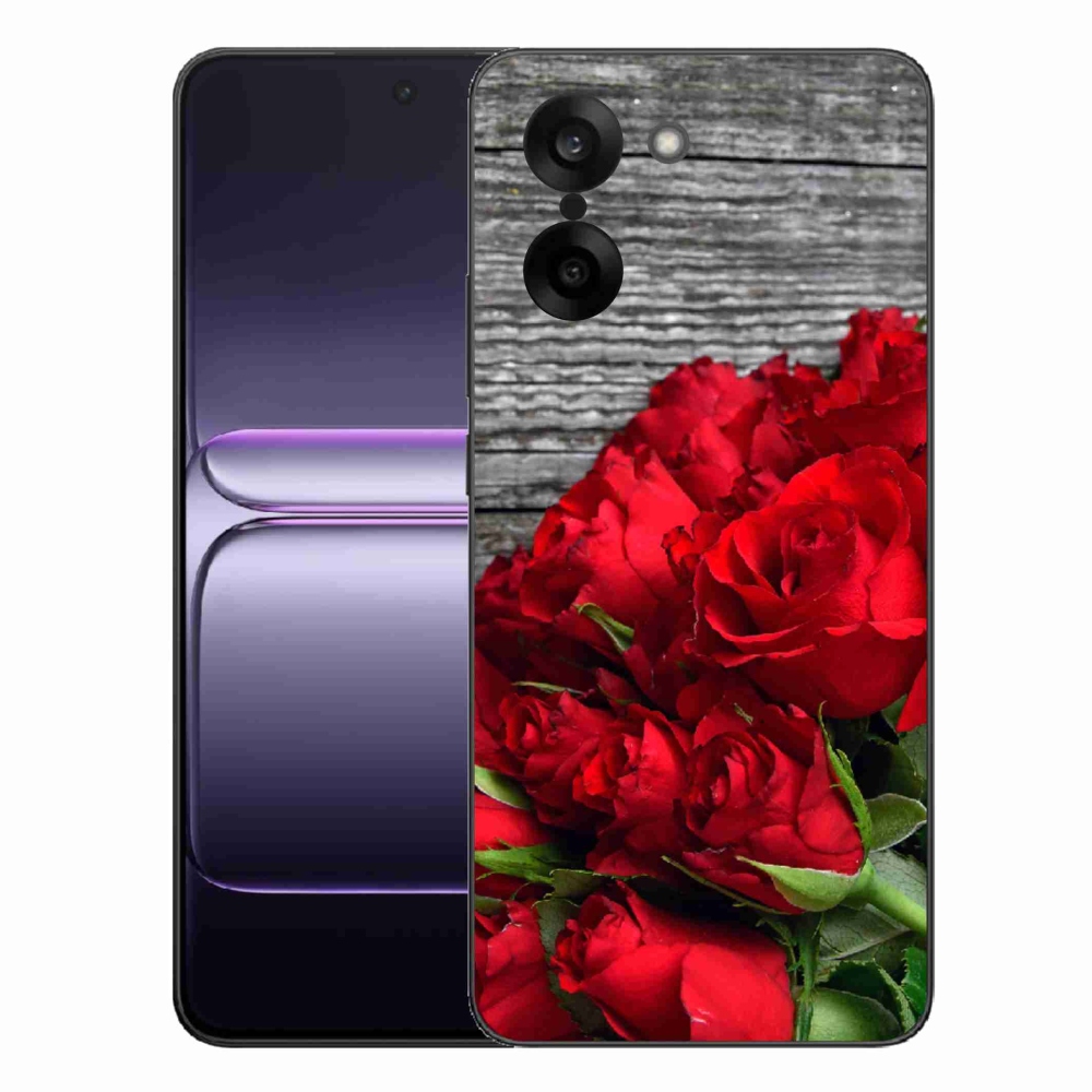 Gél borítás mmCase a One Plus Nord CE5 készülékre - piros rózsa