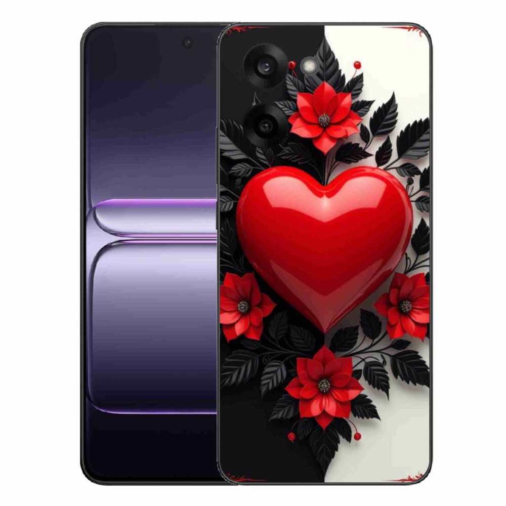 Zselés tok mmCase One Plus Nord CE5-hez - piros szív