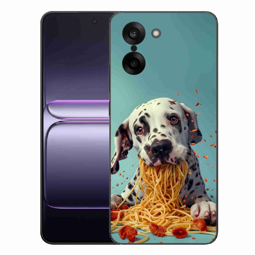 Zselés borítás mmCase a One Plus Nord CE5 készülékhez - Dalmát és spagetti