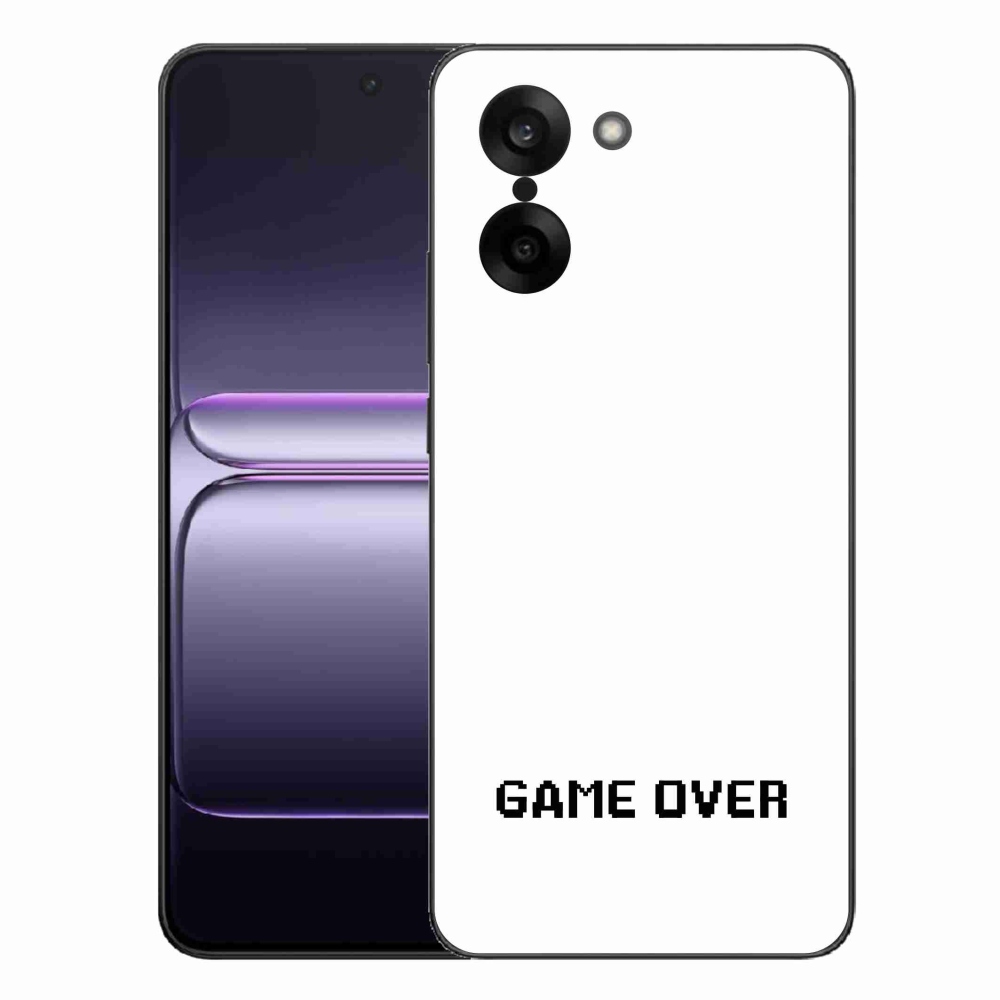 Gél borítás mmCase a One Plus Nord CE5-ön - játék fehér háttérrel