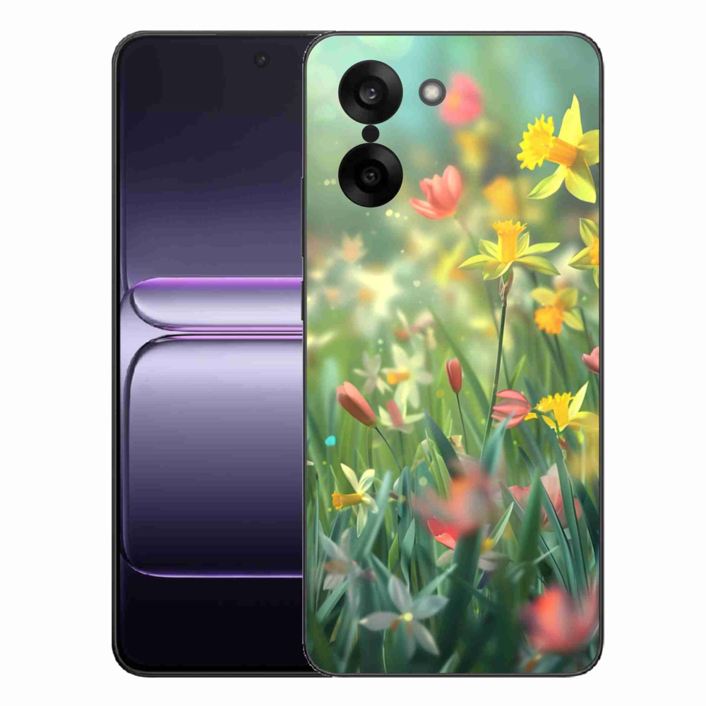 Gél borító mmCase a One Plus Nord CE5 készülékhez - tavaszi virágok