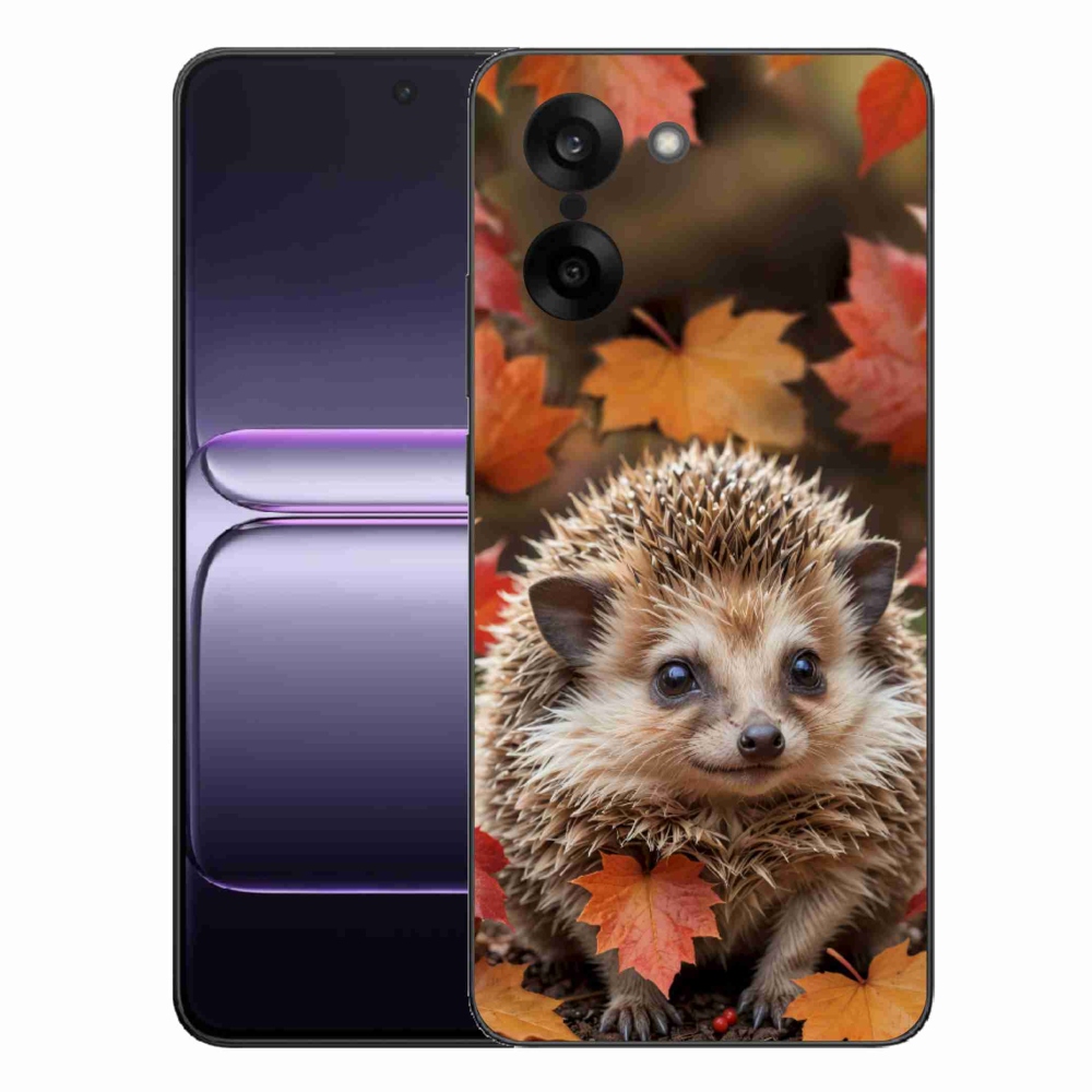 Zselés borító mmCase a One Plus Nord CE5-hez - süni levelekben