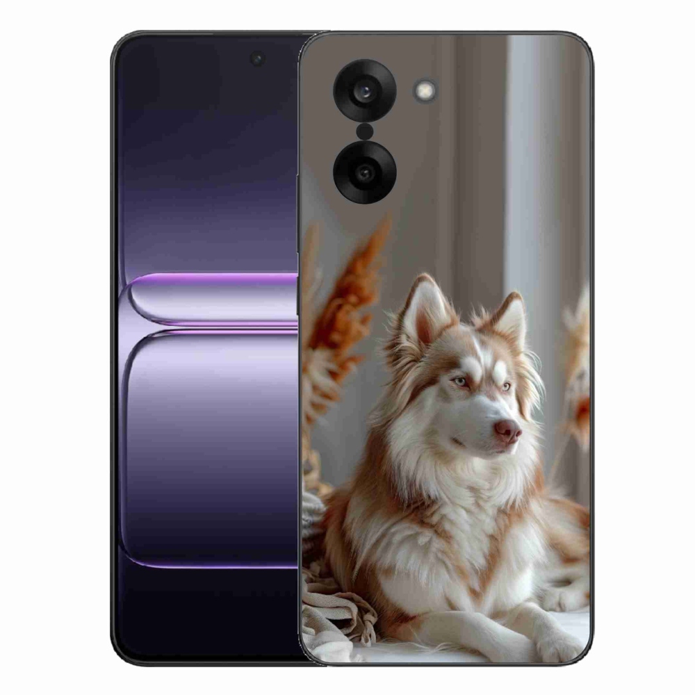 Zselés borítás mmCase a One Plus Nord CE5 készülékhez - nyugodt szibériai husky