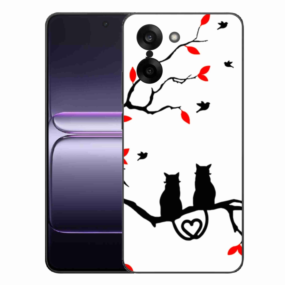 Zselés borítás mmCase a One Plus Nord CE5 készülékhez - macska szeretet